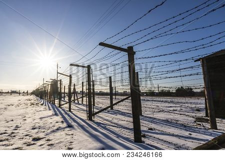 Lublin, Poland - January 17, 2018: Majdanek Concentration Camp In Lublin, Poland