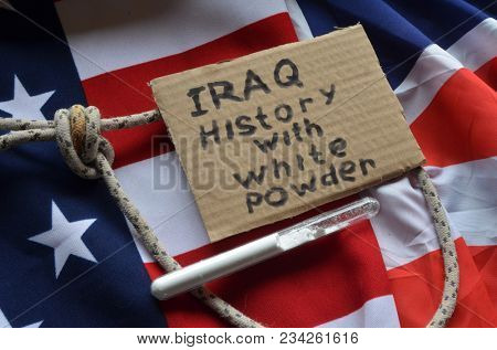 The scandal about poisoning of former spy Sergei Skripal. Concept.USA and British Flag background. April 1, 2018 in Kiev,Ukraine