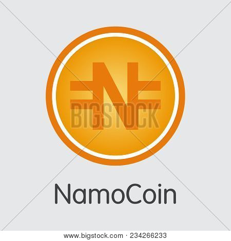 Namocoin - Pictogram Symbol Of Fintech Industry, Finance Digitization. Modern Pictogram Symbol. Prem