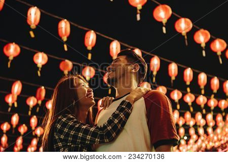 Asian couple at Chinese fastival