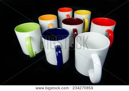 Insulated Unprinted Cups For Sublimation Of Different Shapes, Colors And Designs - Designer On A Bla