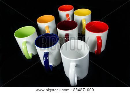 Insulated Unprinted Cups For Sublimation Of Different Shapes, Colors And Designs - Designer On A Bla