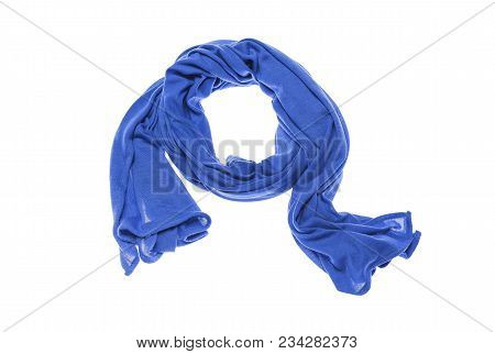 Lightweight Beautiful Scarf Isolated On White Background.