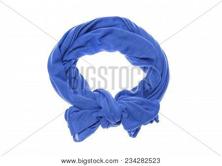 Lightweight Beautiful Scarf Isolated On White Background.