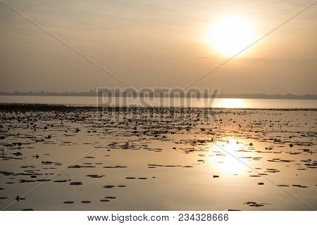 Thailand Buriram Lake Hua Talat Reservoir