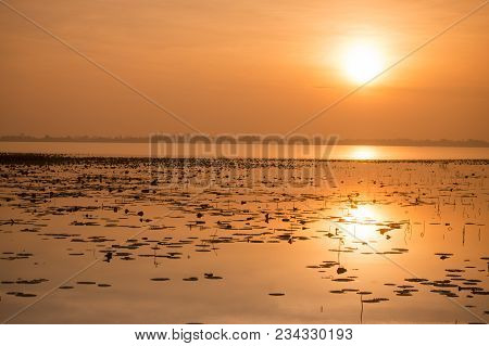 Thailand Buriram Lake Hua Talat Reservoir
