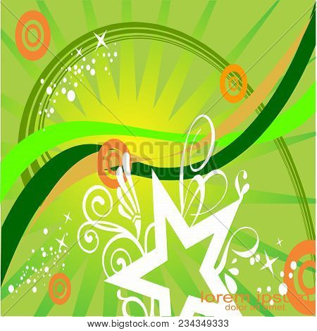 Creative Sample Design Wave Star Background Graphic Resources