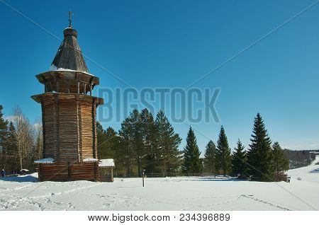 Russian Traditional Wooden Architecture  - Bell Tower