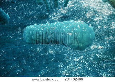 3d Illustration Pathogenic Viruses Causing Infection In Host Organism. Viral Disease Epidemic. Virus