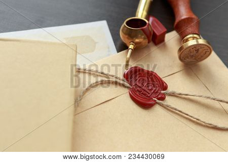 Notary Public Wax Stamp - Seal On Notarized