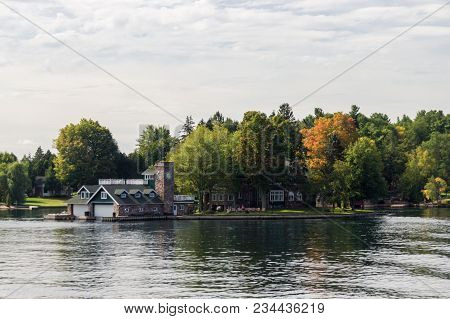 A Lake With Thousand Islands In Gananoque (canada)