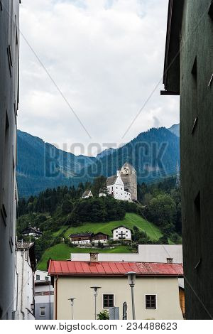 View Of The Picturesque Town Of Schwaz In  Austrian State Of Tyrol Near Innsbruck.