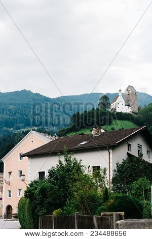 View Of The Picturesque Town Of Schwaz In  Austrian State Of Tyrol Near Innsbruck.