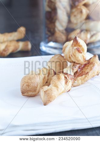 Delicious Breadsticks Handmade With Speck And Sesame Sedds