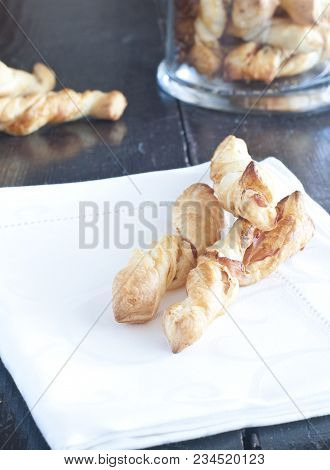 Delicious Breadsticks Handmade With Speck And Sesame Sedds