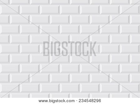White Wall Tile Like In The Parisian Subway