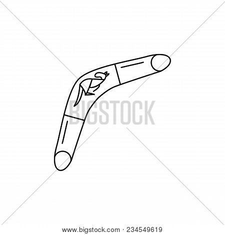 Bumerang Icon. Outline Bumerang Vector Icon For Web Design Isolated On White Background