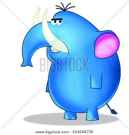 Elephant A Safari Animal Found In Deep Forest, Called As Jumbo Animal, The Biggest Animal On Land, C