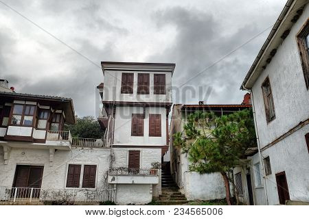 Bursa, Turkey - February 25, 2018; Kumyaka (sigi) Is A Historical Village At Shore Of The Marmara Se