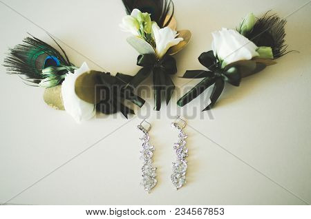 Two Golden Wedding Rings Isolated Background Concept.