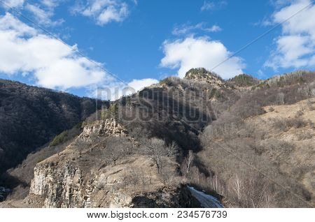 Mountain Slope In The North Caucasus Mountains