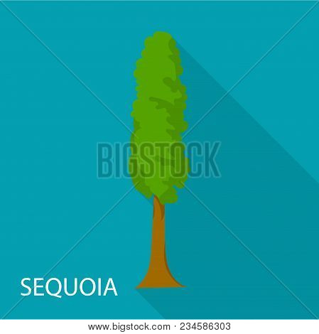 Sequoia Icon. Flat Illustration Of Sequoia Vector Icon For Web