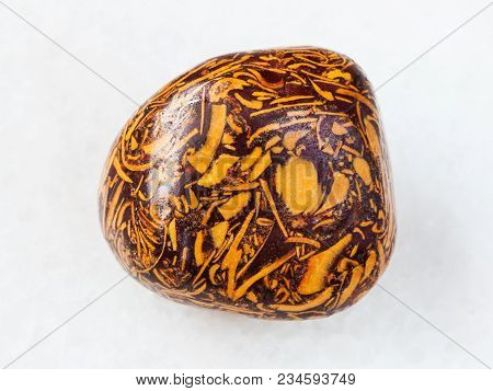 Macro Shooting Of Natural Mineral Rock Specimen - Polished Mariam Stone (mariam Jasper, Mariyam Jasp