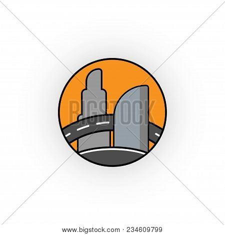 Vector Creative Construction, The Logo Of Skyscrapers, Offices