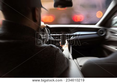 Texting While Driving With Car In Front