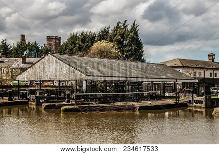 The View Of The Dry Dock At Wigan In The Sunshine