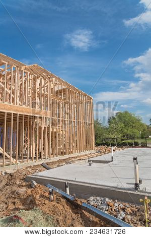 Slab On Grade Foundation Concrete For Timber Frame House In Usa