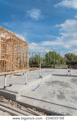 Slab On Grade Foundation Concrete For Timber Frame House In Usa