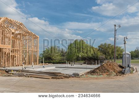 Slab On Grade Foundation Concrete For Timber Frame House In Usa