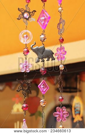 Hangding  Chain Elephant Bead Sun Plastic Flower Plastic Triangle