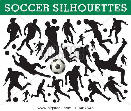 Silhouettes de football