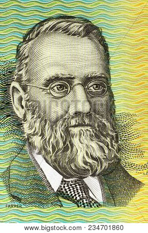 William Farrer Portrait From Old Australian Money