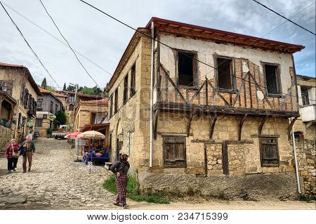 Canakkale, Turkey - March 31, 2018; Yesilyurt Is A Turkish Village On Ida Mountains In Canakkale, Tu