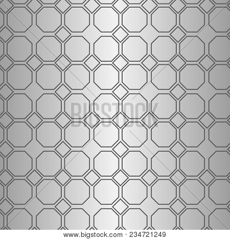 Seamless Geometric Line Pattern In Arabian Style. Repeating Linear Texture For Wallpaper, Packaging,