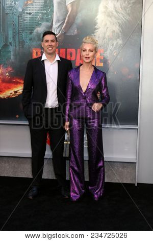 LOS ANGELES - APR 4:  Brad Peyton, Breanne Hill at the 
