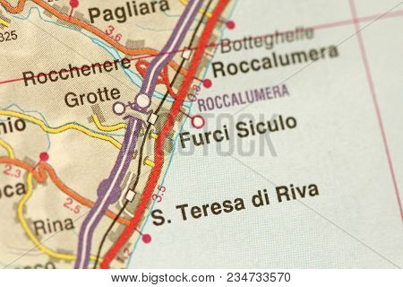 Furci Siculo. S.teresa Di Riva. The Island Of Sicily, Italy.