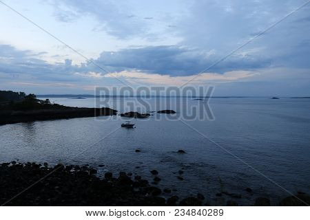 The View From Fort Sewall In Marblehead Massachusetts After A Storm.