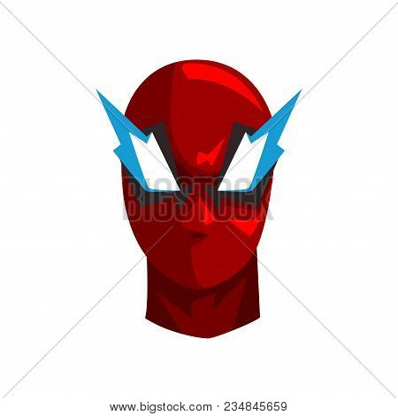 Hero Mask Vector Illustration Isolated On A White Background.