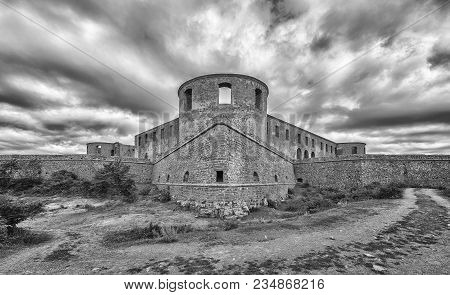 Borgholm Castle On Oland, Sweden, Is Today Only A Ruin Of The Fortress That Was First Built In The S