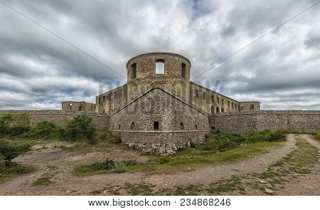 Borgholm Castle On Oland, Sweden, Is Today Only A Ruin Of The Fortress That Was First Built In The S