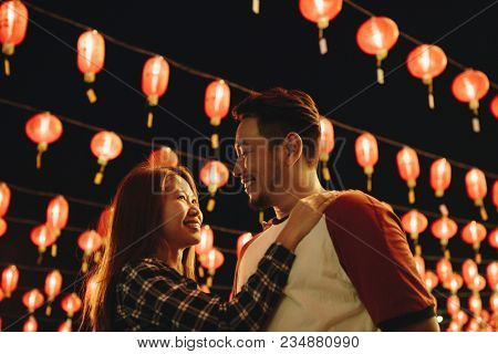 Asian couple at Chinese fastival