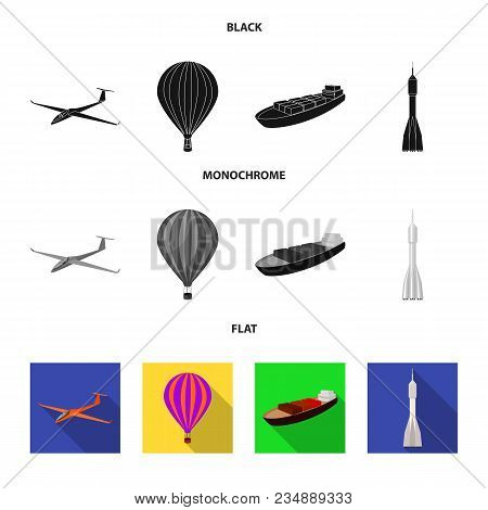 A Drone, A Glider, A Balloon, A Transportation Barge, A Space Rocket Transport Modes. Transport Set 
