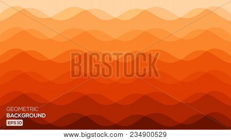 Abstract Background With Gradient And Wave Texture. Vector