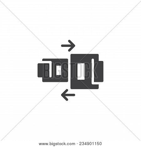 Safety Belt Vector Icon. Filled Flat Sign For Mobile Concept And Web Design. Seat Belt Simple Solid 