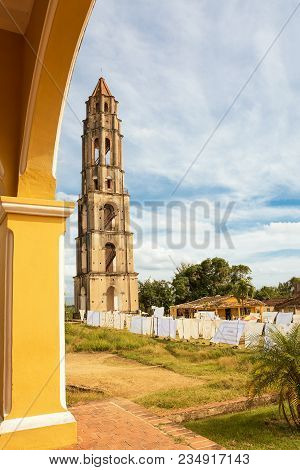 Surveillance Tower Of Slaves Of Manaca Iznaca Sugar Factory