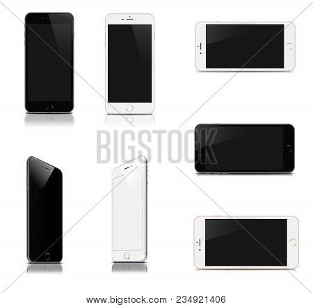 Devices Set  - Smartphone Isolated On White Background